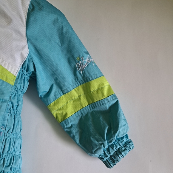 Weatherproof Teal and Lime Kids Winter Puffer Jacket 3T - Picture 5 of 9